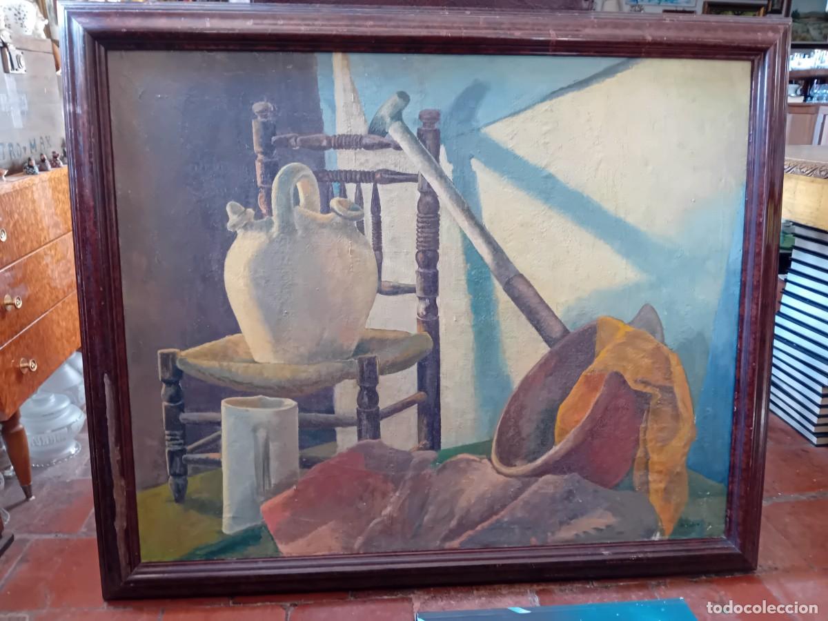 Arte: Bodeg&oacute;n r&uacute;stico o popular firmado Almudena 87