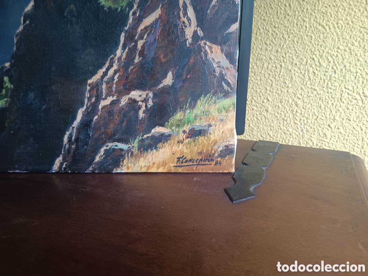 Arte: Cuadro La Palma original de Francisco Concepci&oacute;n. - Foto 2