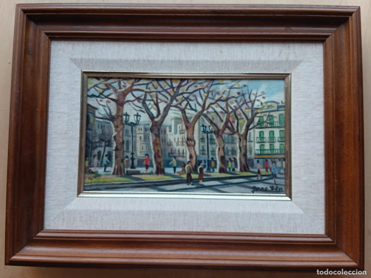 Arte: PERE PLA PAR&Eacute;S. &Oacute;LEO SOBRE TELA ENMARCADO MADERA: 44 X 33. SIN T&Iacute;TULO, 1983. FIRMADO Y CERTIFICADO.