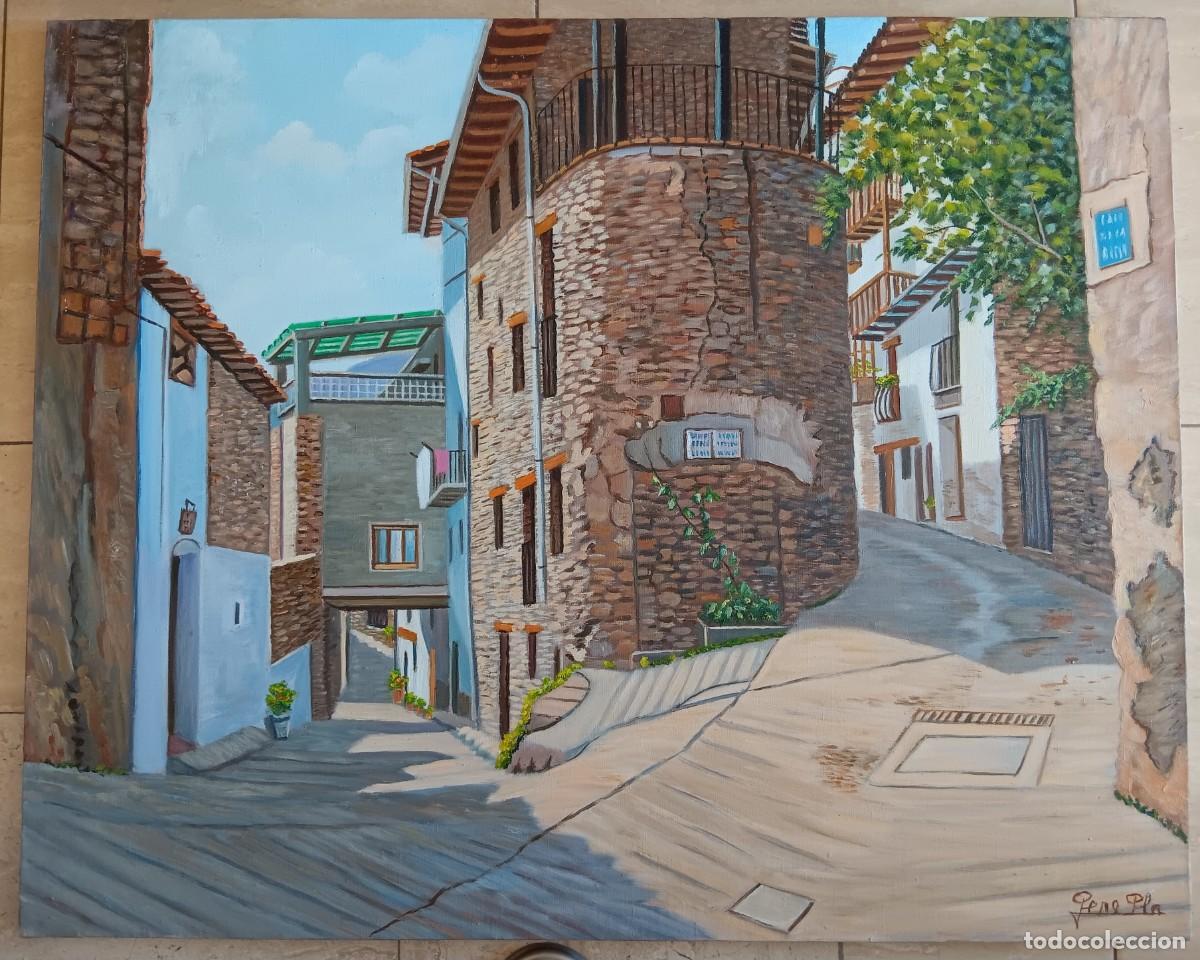 Art: PERE PLA PAR&Eacute;S. &Oacute;LEO SOBRE TELA. NOVES DE SEGRE, ALT URGELL. 81 X 65. FIRMADO Y CERTIFICADO.