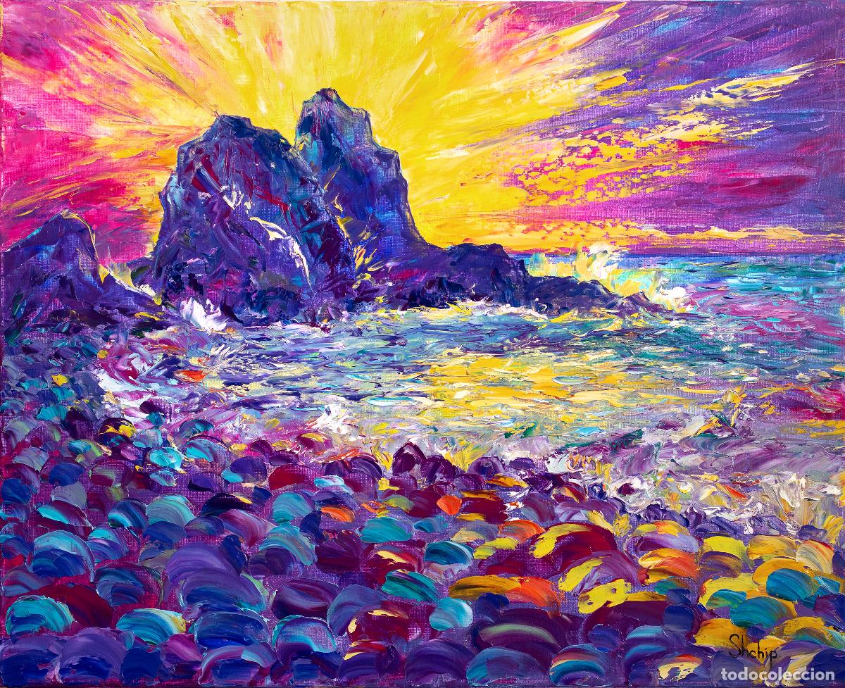Arte: Cuadro &rdquo;Lilac Shore at Golden Dawn&rdquo;