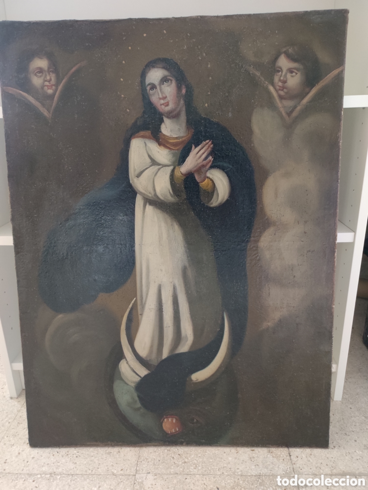 Arte: Pur&iacute;sima &oacute;leo sobre lienzo s. XVIII