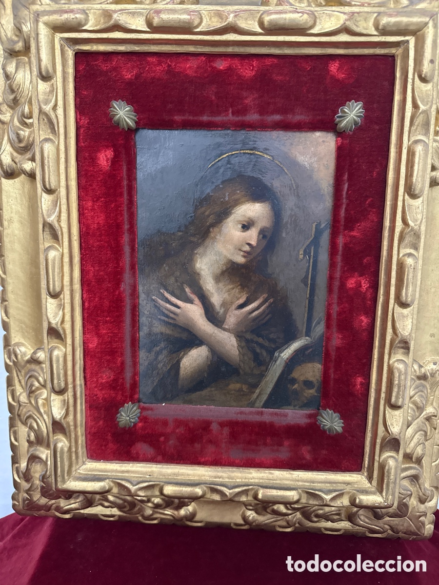 Arte: &Oacute;leo sobre cobre Mar&iacute;a Magdalena Siglo XVII/XVIII