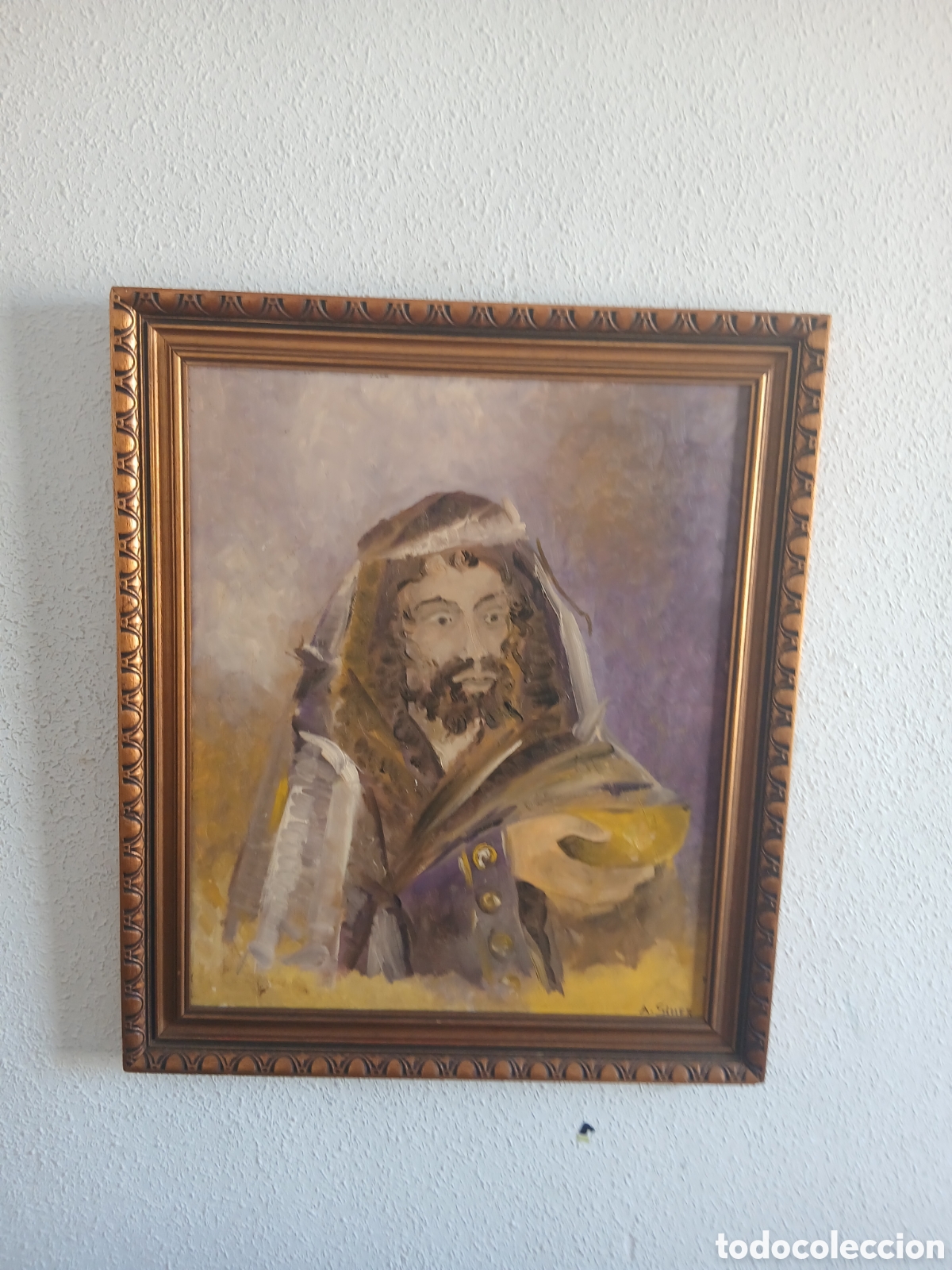 Arte: ANTIGUO CUADRO PINTADO A MANO Y FIRMADO,,VER FOTOS