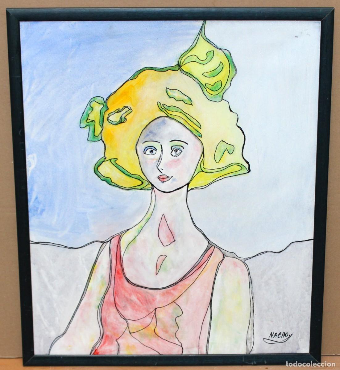Arte: IGNACIO LOPEZ GOMEZ -Nacho- (1935) ACRILICO SOBRE TELA. MENINA