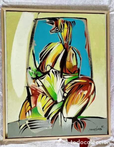 Arte: Figure I, painting 50X60cm framed