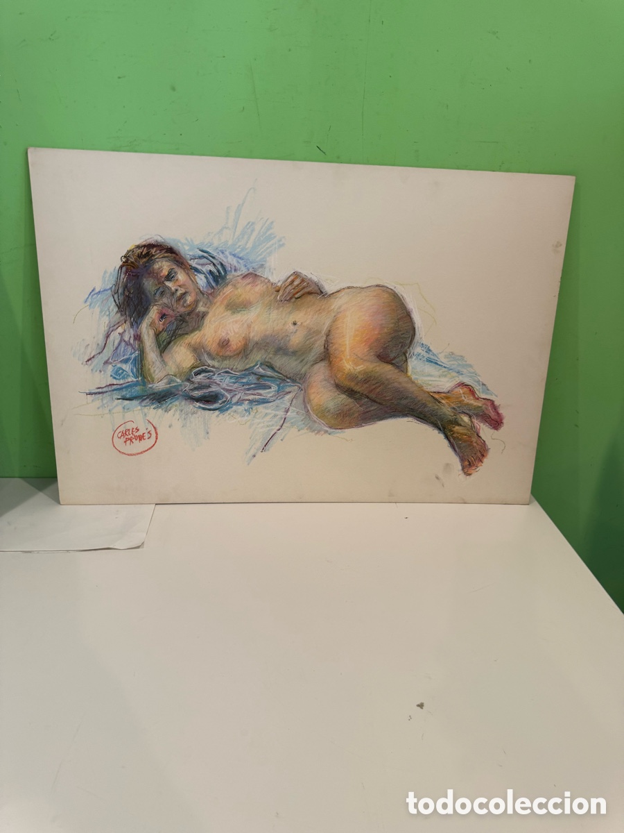 Arte: Carles Prun&eacute;s (1937-2017) Desnudo femenino, &oacute;leo sobre lienzo, firmado (79 &times; 54 cm)