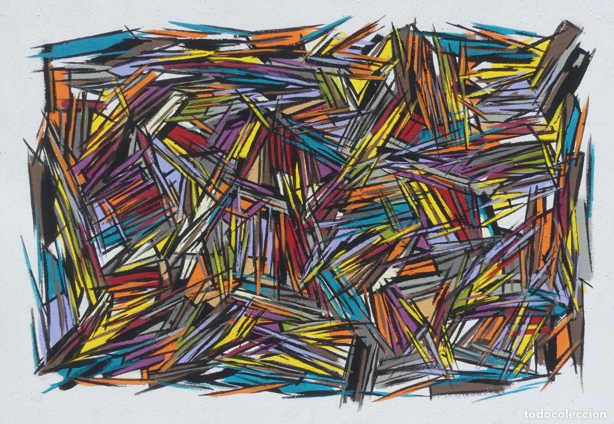 Arte: PINTURA ABSTRACTA DE JOSE SANZ SALA . OBRA RECIENTE ( SOLO RECOGIDA )