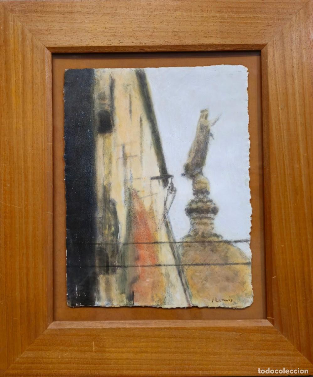 Arte: SEBASTI&Agrave; RAMIS (Palma de Mallorca, 1947). T&eacute;cnica mixta. Virgen de la Merc&egrave;. Firmado. Con marco.