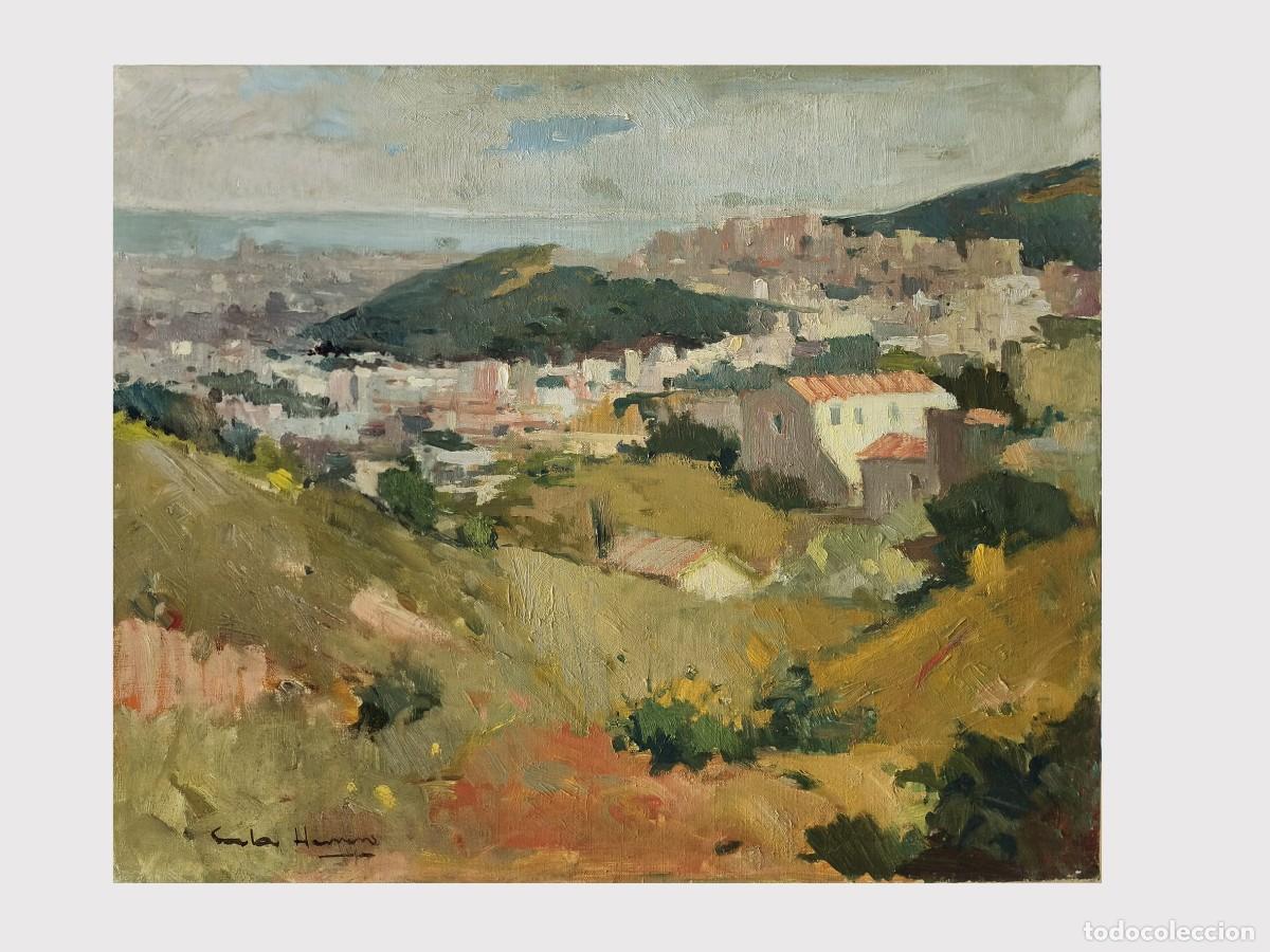 Arte: Antoni Sala Herrero Turo Lapeira Barcelona Oleo sobre lienzo original 1976 Medidas 61x50 cm