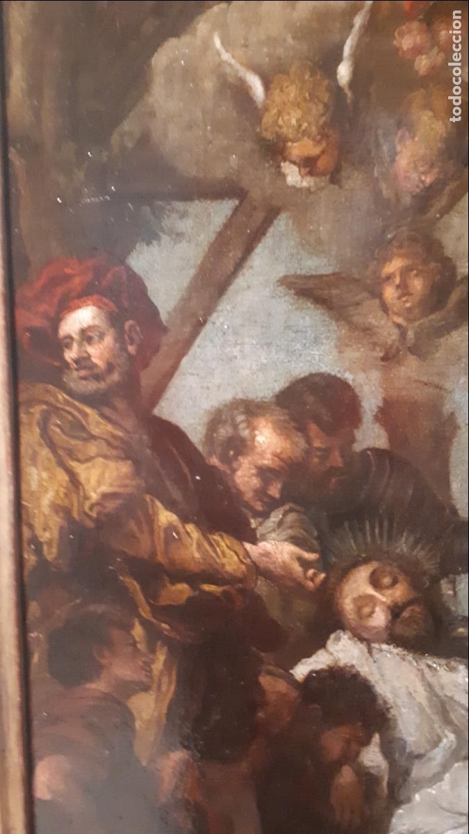 Arte: Muerte de San Francisco Javier. &Oacute;leo sobre cobre. Siglo XVIII.