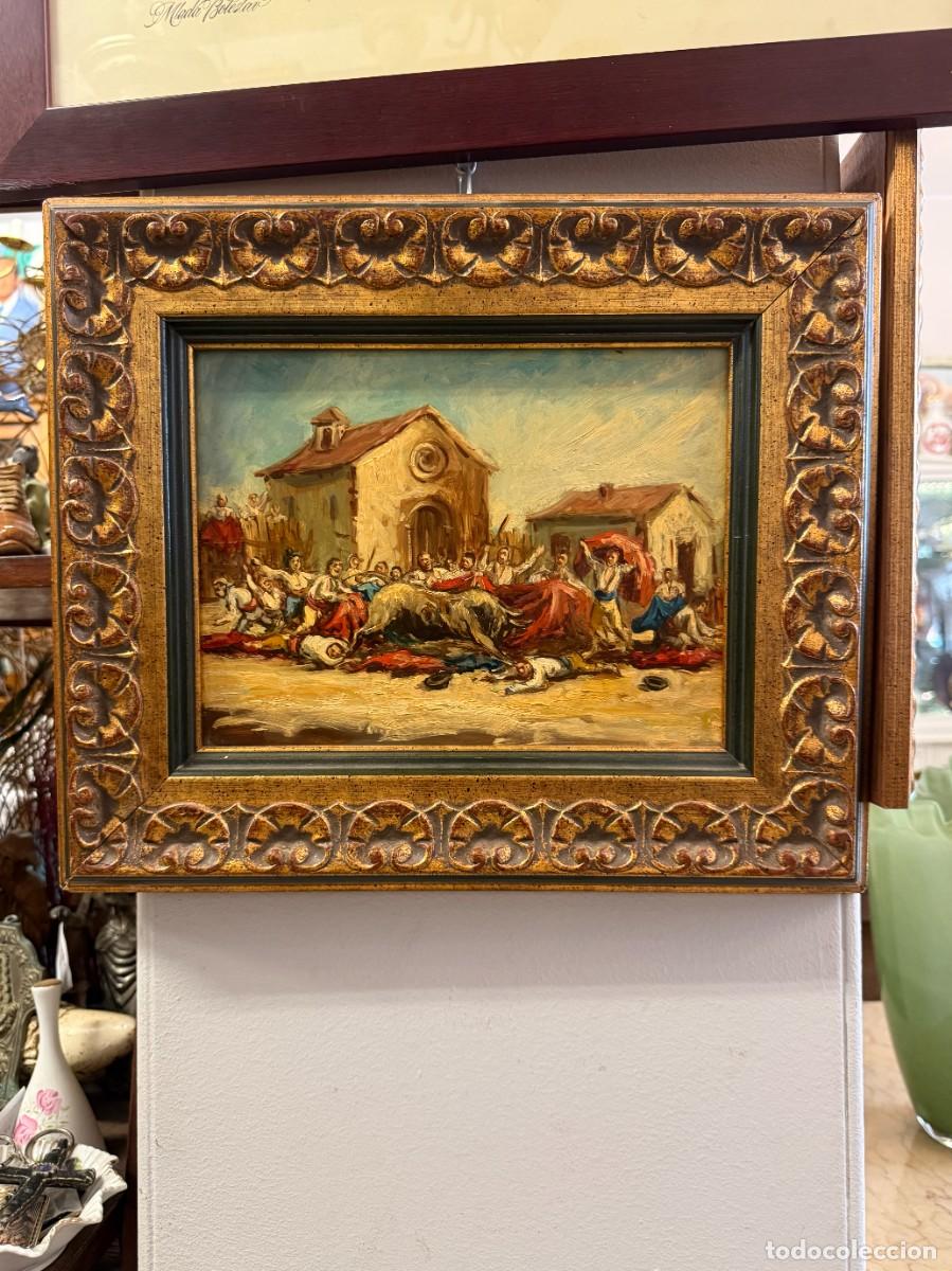 Arte: Antiguo &Oacute;leo sobre cobre -Capea popular
