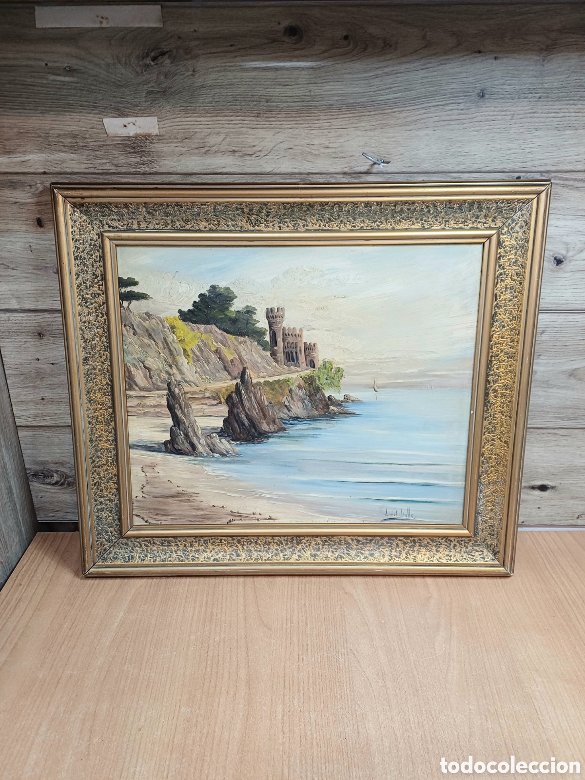 Arte: OLEO SOBRE TABLA, CASTILLO LLORET DE MAR, L. Del VALLE