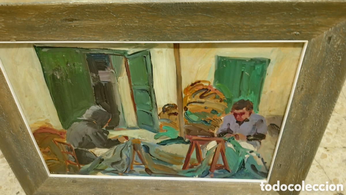 Arte: &oacute;leo firmado por R. Dom&eacute;nech