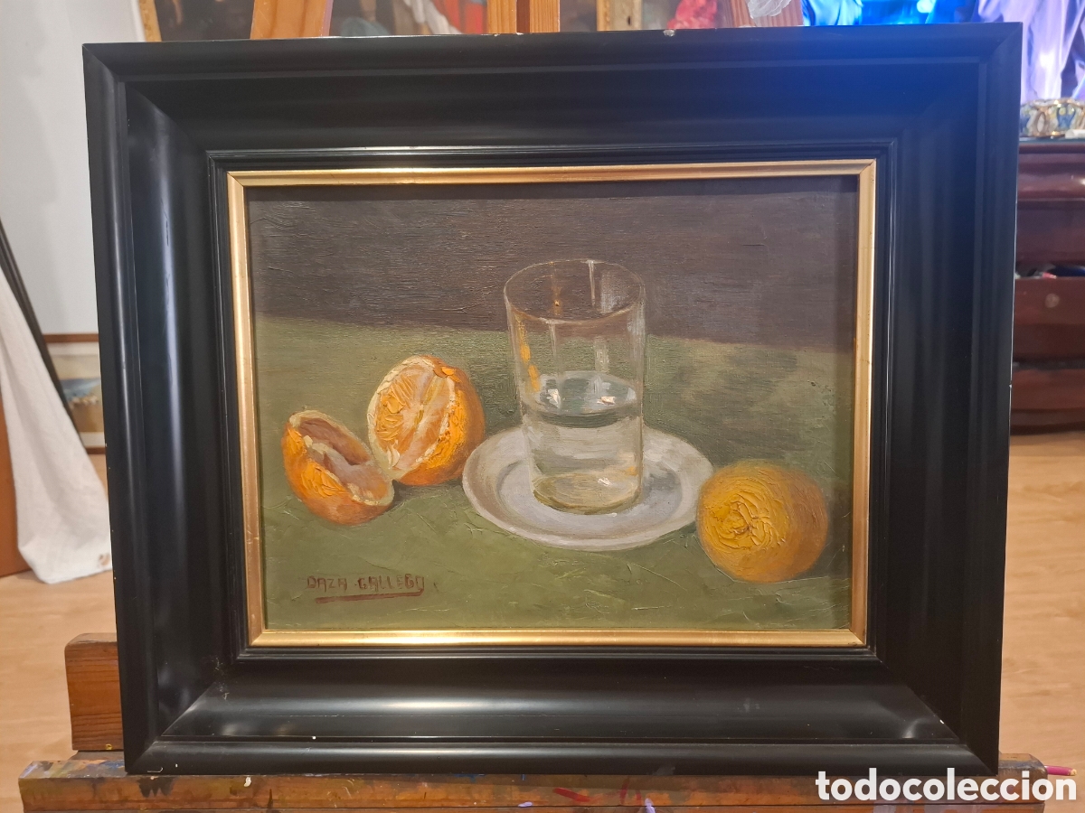 Arte: Oleo de Manolo Daza 47x39 bodegon