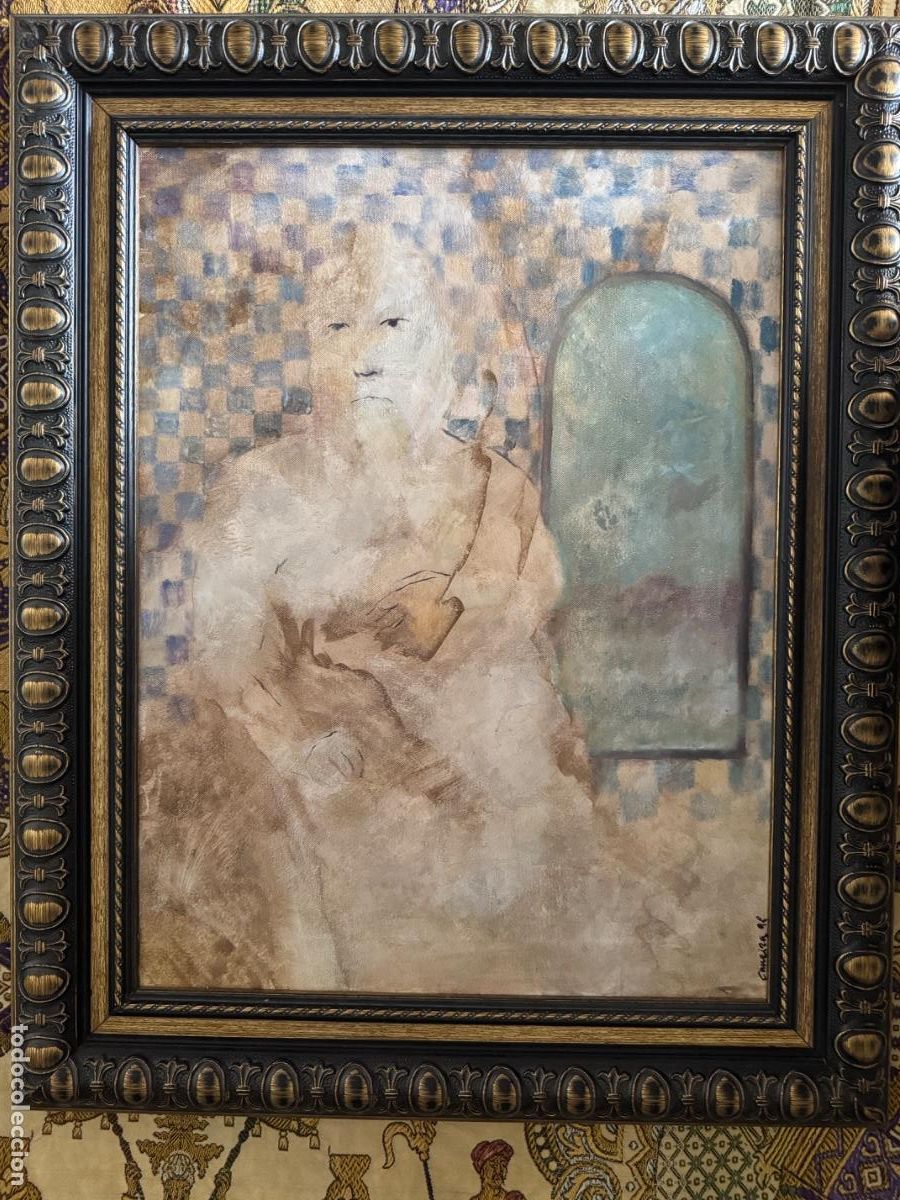 Arte: Oleo sobre lienzo, Manuel Carreira, Lugo, Galicia, pintura gallega.