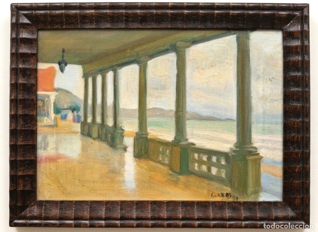 Arte: ALFREDO CLAR&Oacute;S (Valencia,1893-Sueca,1965) J&aacute;vea&rdquo; &oacute;leo sobre lienzo (23.5 x 33) firmado &rdquo;Claros 1951&rdquo;