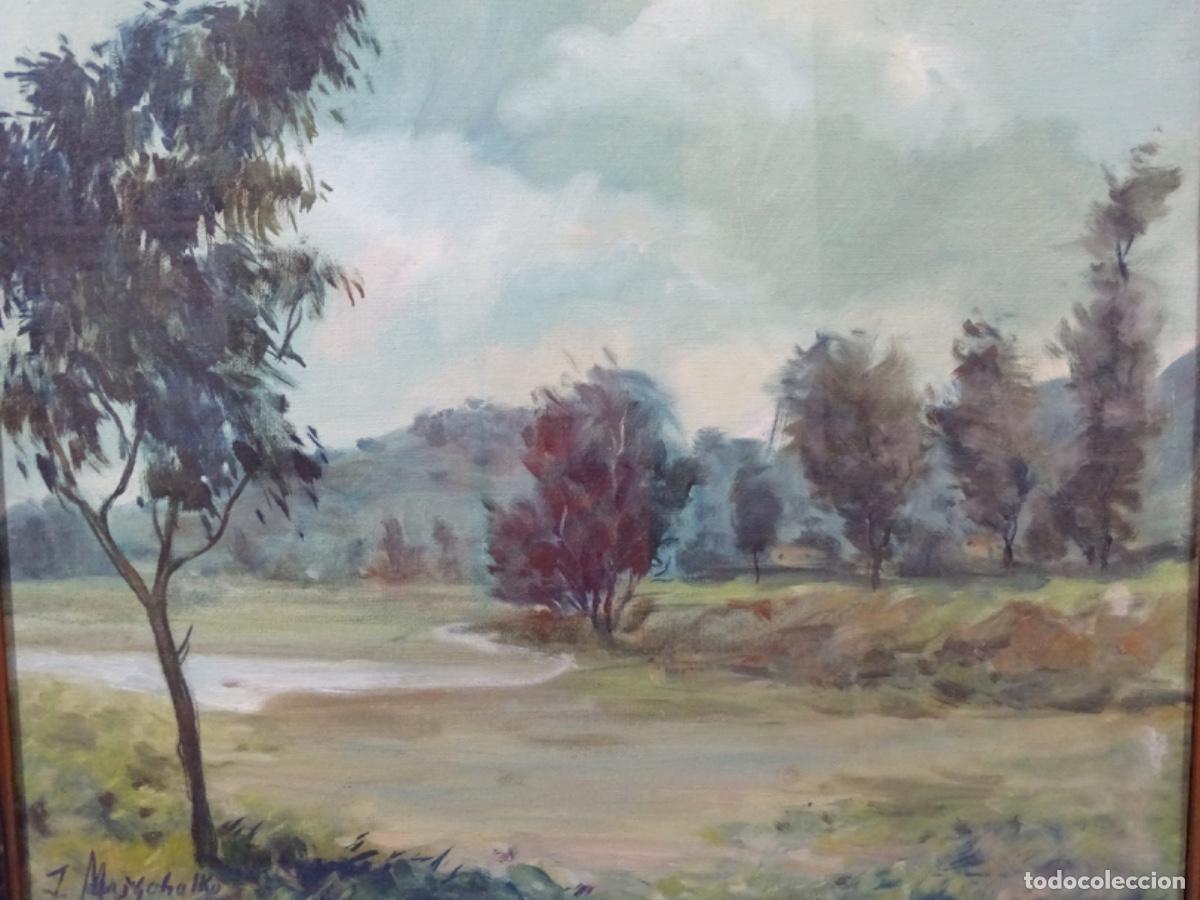 Arte: &Oacute;LEO TELA PINTOR H&Uacute;NGARO JANOS MARSCHALKO. PAISAJE.