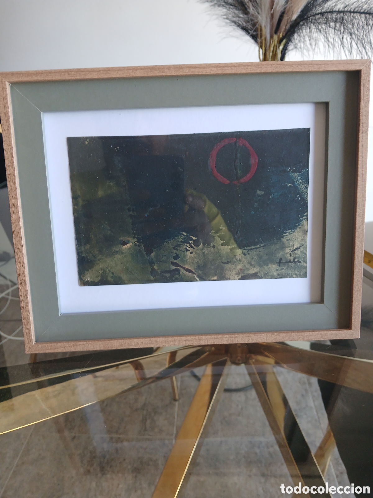 Arte: Cuadro firmado sin identificar enmarcado