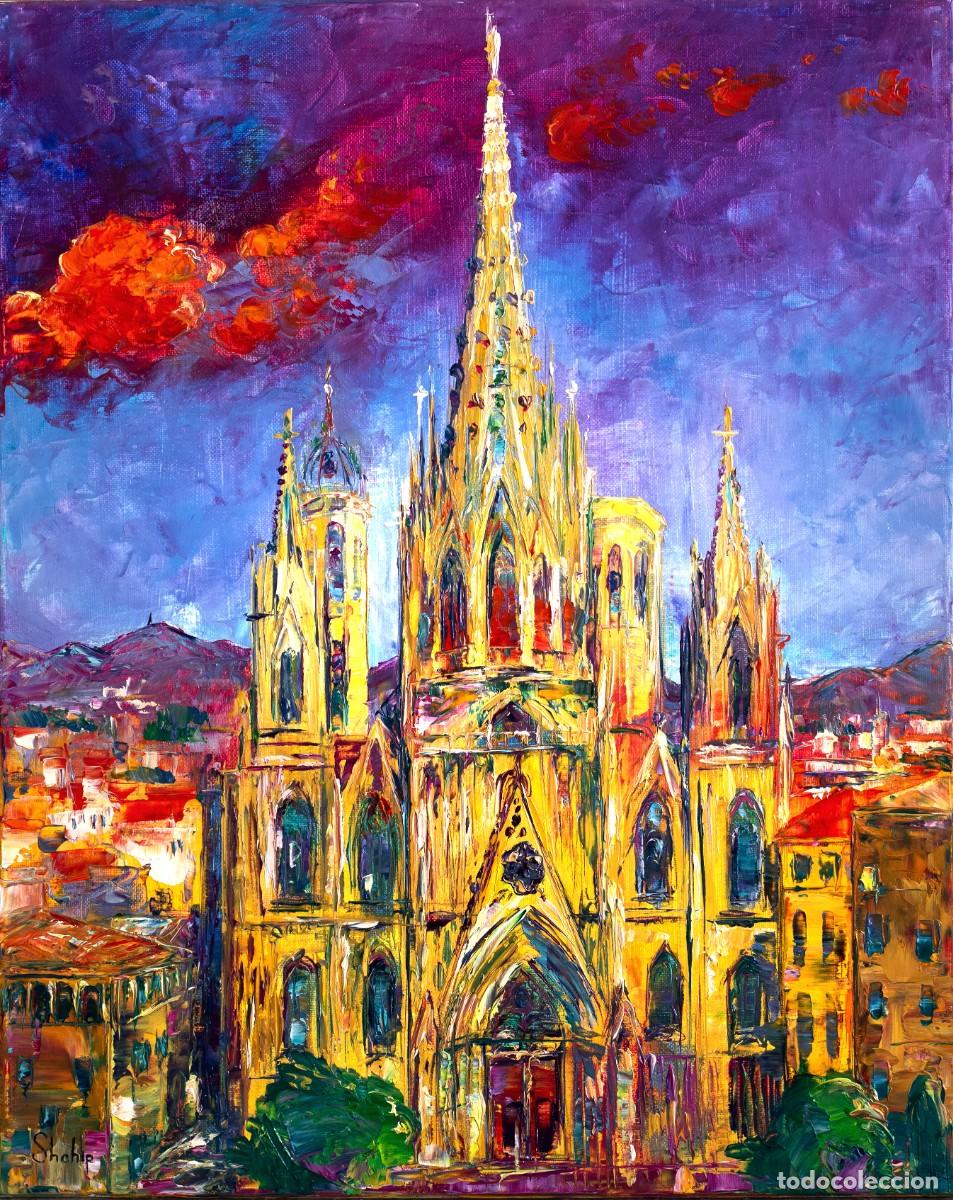 Arte: Cuadro &rdquo;Barcelona Cathedral in Vivid Colors&rdquo;