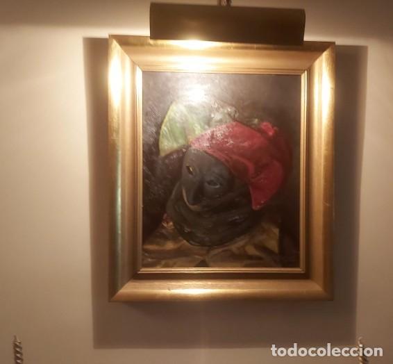 Arte: Importante &Oacute;leo de Baldomero Romero Ressendi - Serie Carnaval con M&aacute;scara