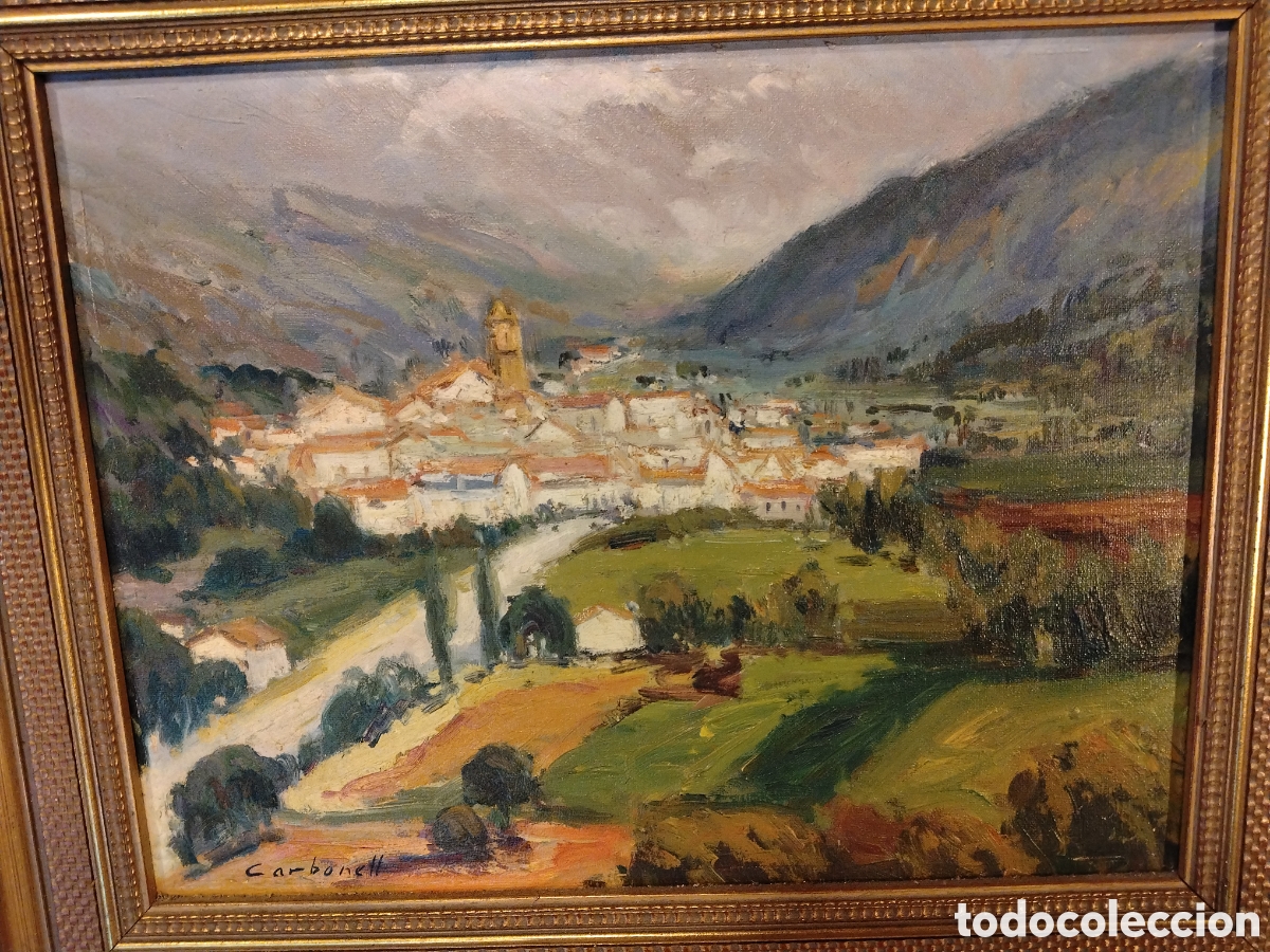 Arte: Paisaje de Carbonell. &Oacute;leo sobre lienzo.