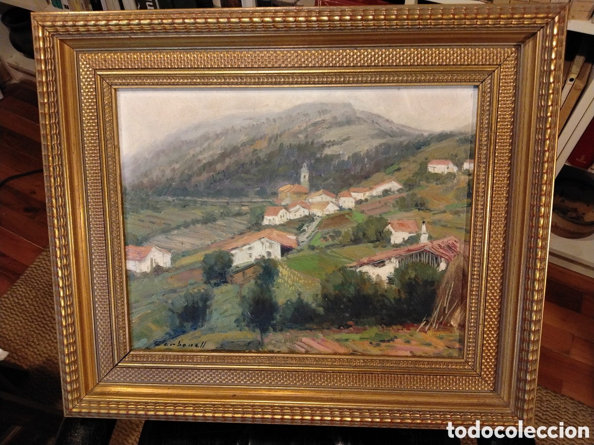 Arte: Paisaje de Carbonell. &Oacute;leo sobre lienzo.