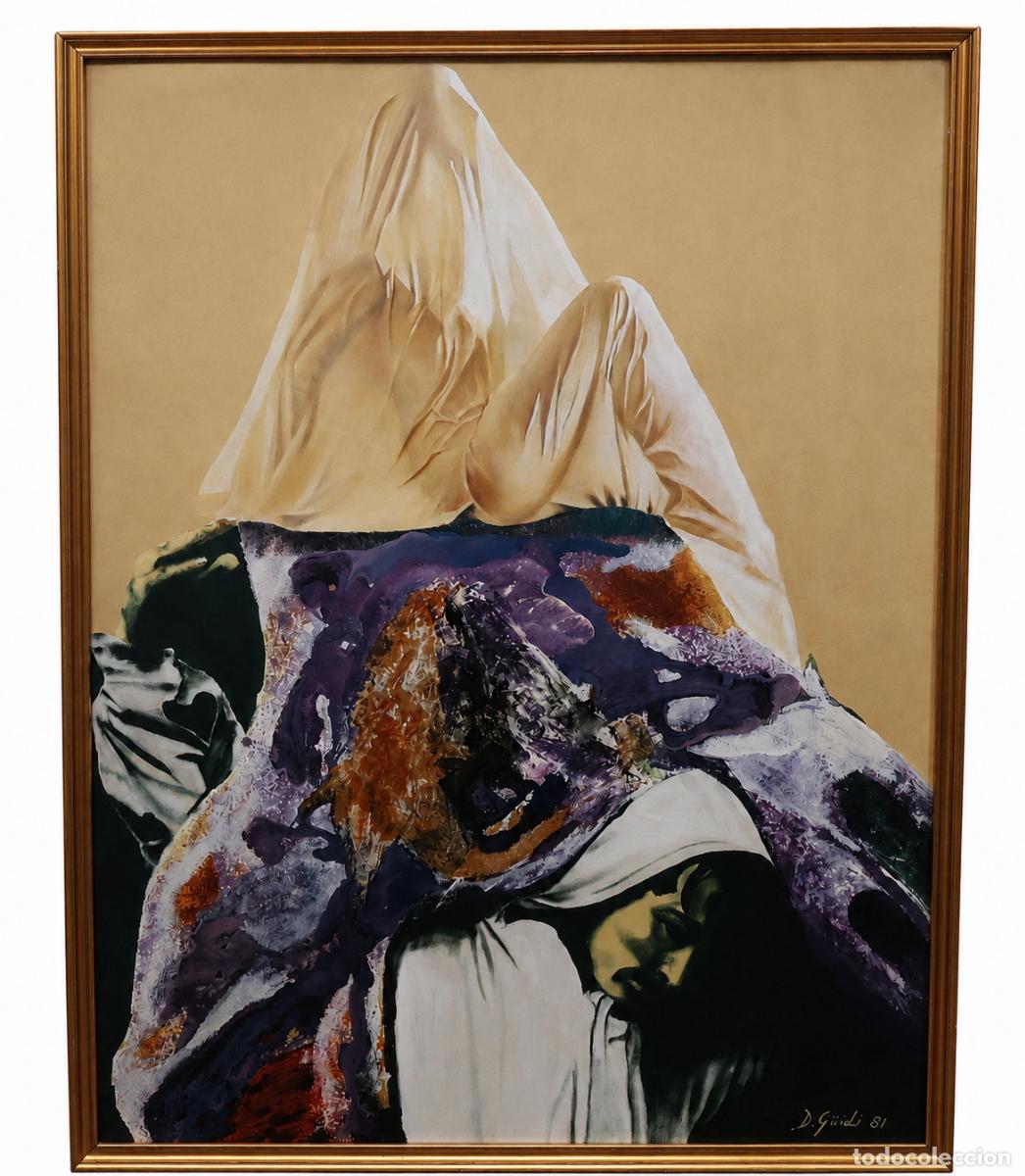 Arte: FIRMADO D.G&Uuml;IDI. OLEO SOBRE TELA DEL A&Ntilde;O 1981. EL MISTERIO DE LOS VELOS