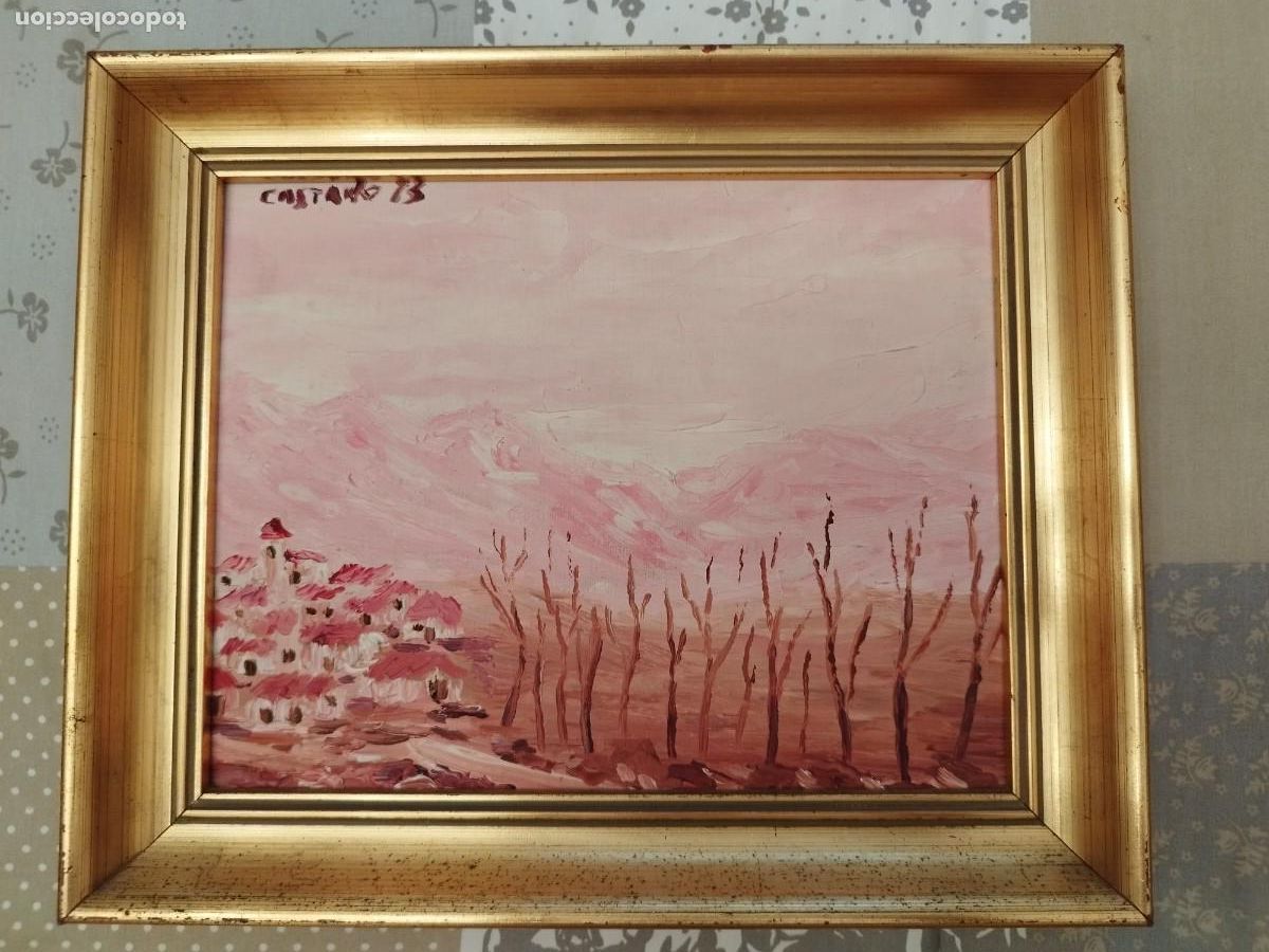 Arte: Cuadro Oleo Decorativo A&ntilde;os Setenta