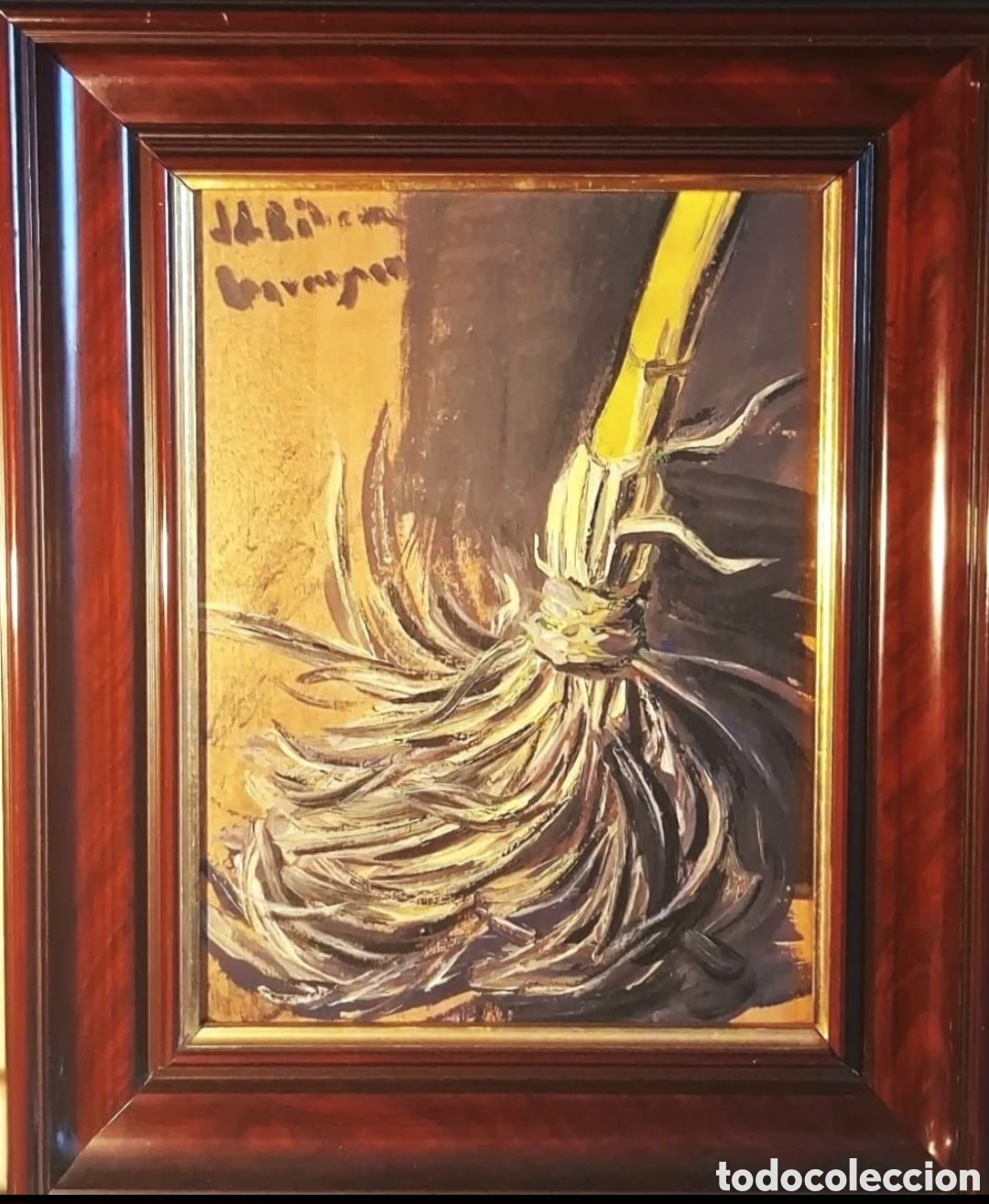 Arte: Juan Ribera Berenguer (Valencia,1935-Castell&oacute;n,2016) &rdquo;Escoba&rdquo; &oacute;leo sobre tabla (33 x 24) 1977