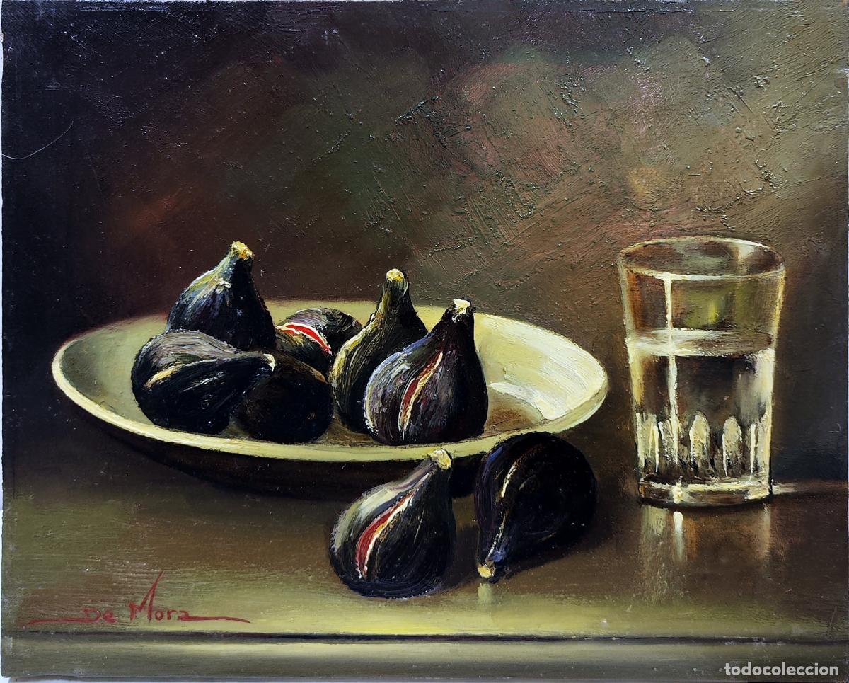 Art: &Oacute;leo sobre lienzo de Joaquim Sabater de Mora. 41 x 33 cm