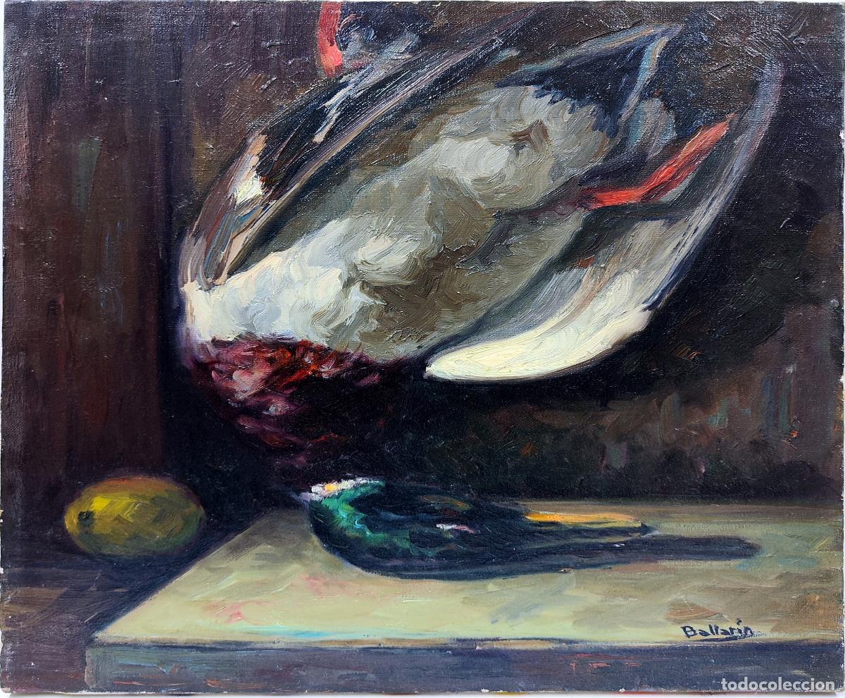Arte: &Oacute;leo de Daniel Grustan Ballarin. Naturaleza muerta. 46 x 38 cm