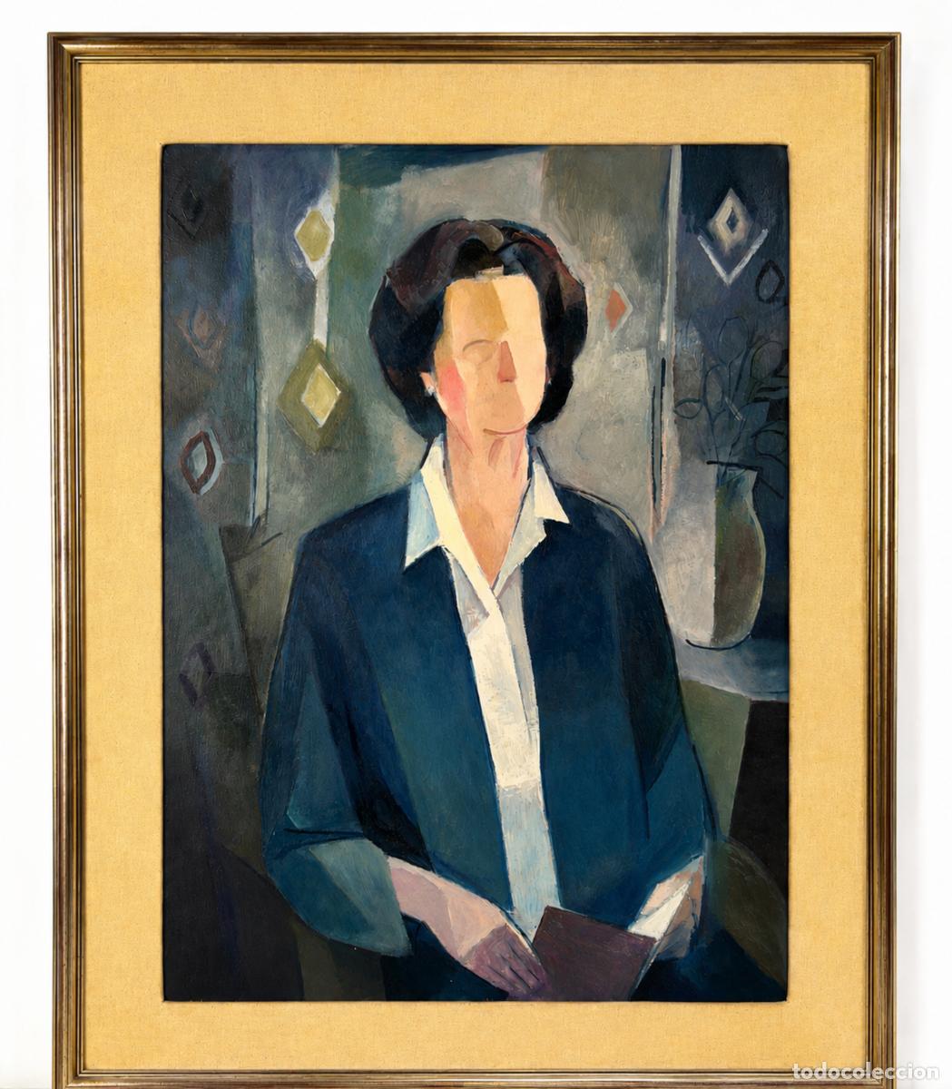 Arte: JOAN CAPELLA ARENAS - MUJER CON LIBRO, A&Ntilde;O 1997 - OLEO LIENZO