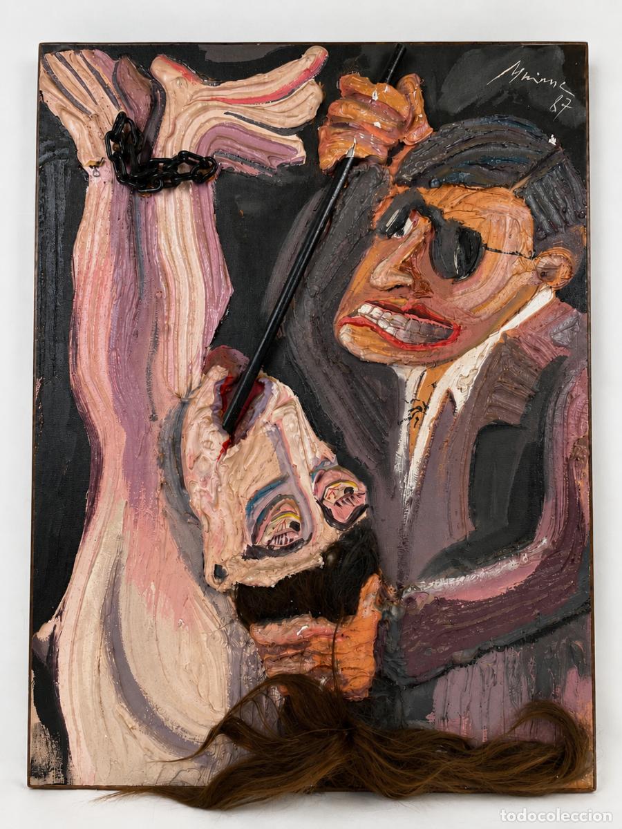 Art: OLEO TABLEX - ESCENA KITSCH - 81 X 61 CM - gran impacto visual