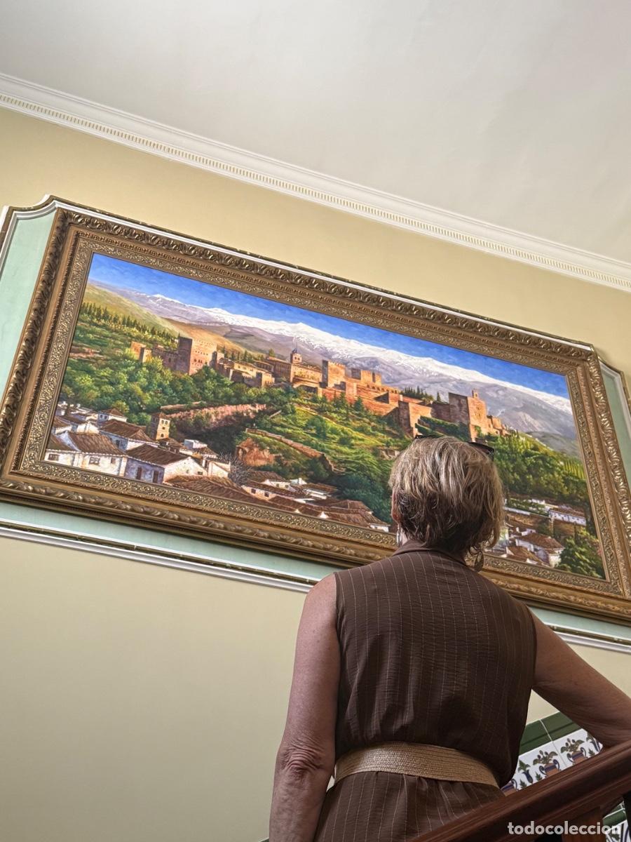 Arte: Gran cuadro de la Alhambra de Granada &ndash; Pintor local granadino
