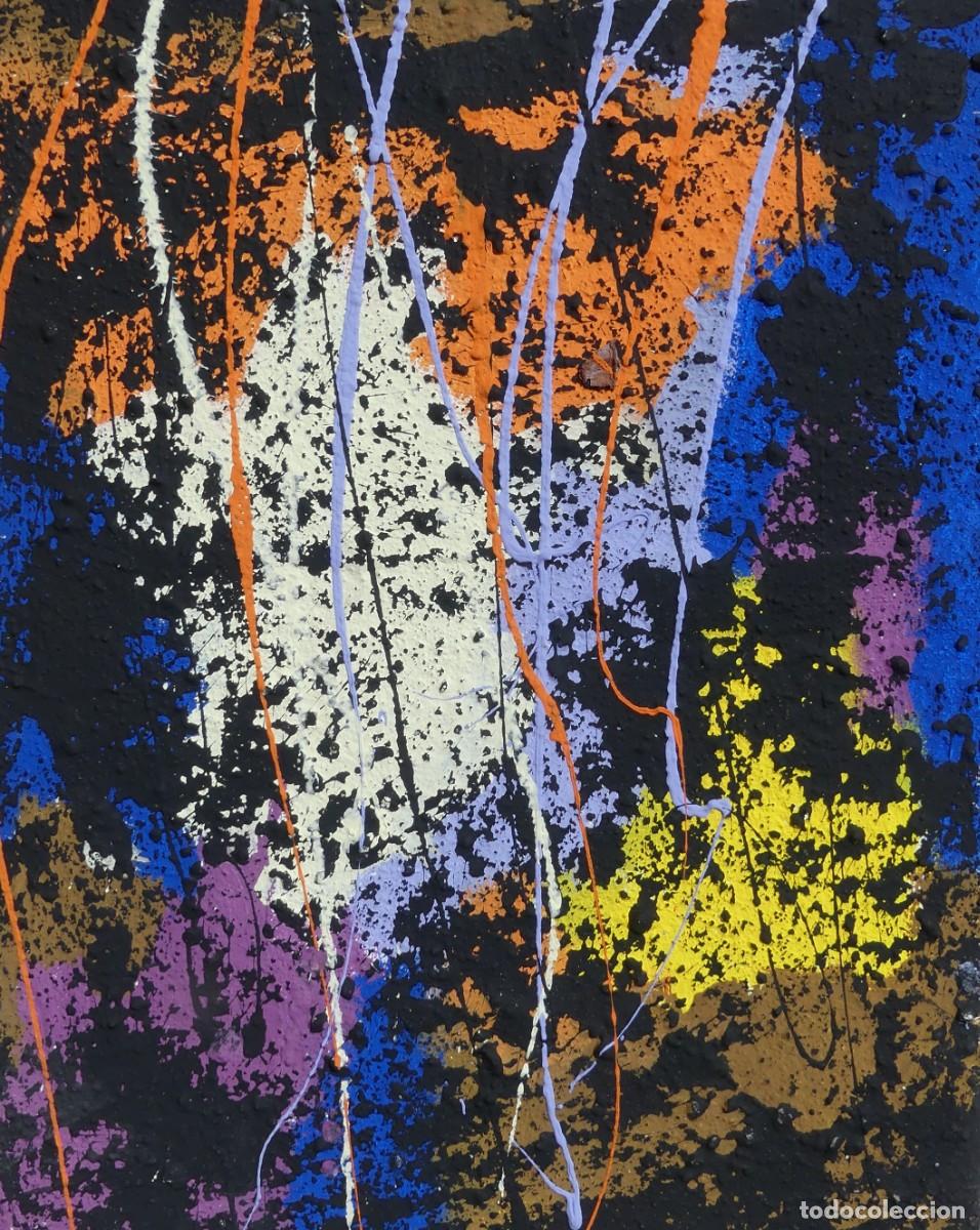 Arte: PINTURA ABSTRACTA RECIENTE DE JOSE SANZ SALA EN PEQUE&Ntilde;O FORMATO ( PAGO POR BIZUM )
