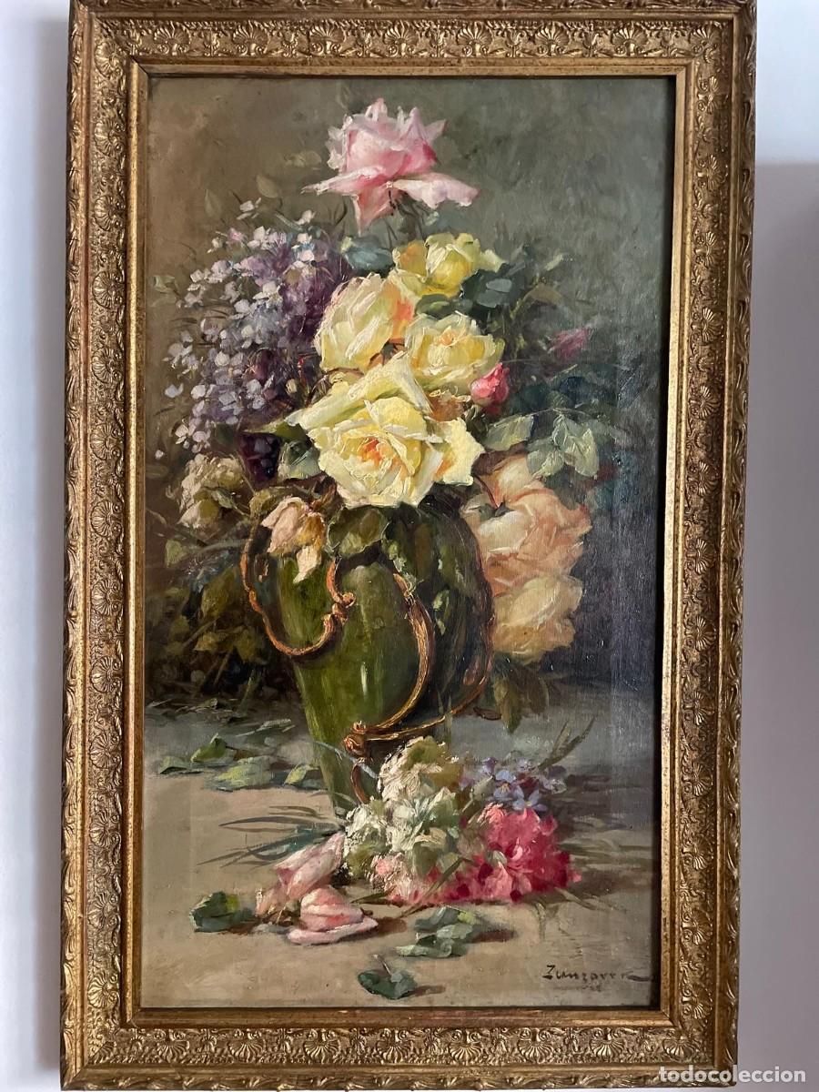 Arte: CAYO GUADALUPE ZUNZ&Aacute;RREN. JARR&Oacute;N CON FLORES.