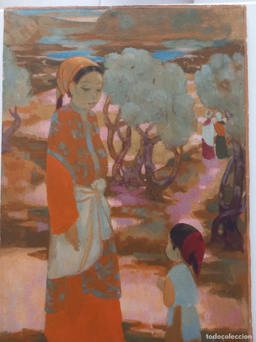 Arte: Berthelot, Roberto ( Francia 1913- Palma de Mallorca 1995 ) &oacute;leo sobre tabla