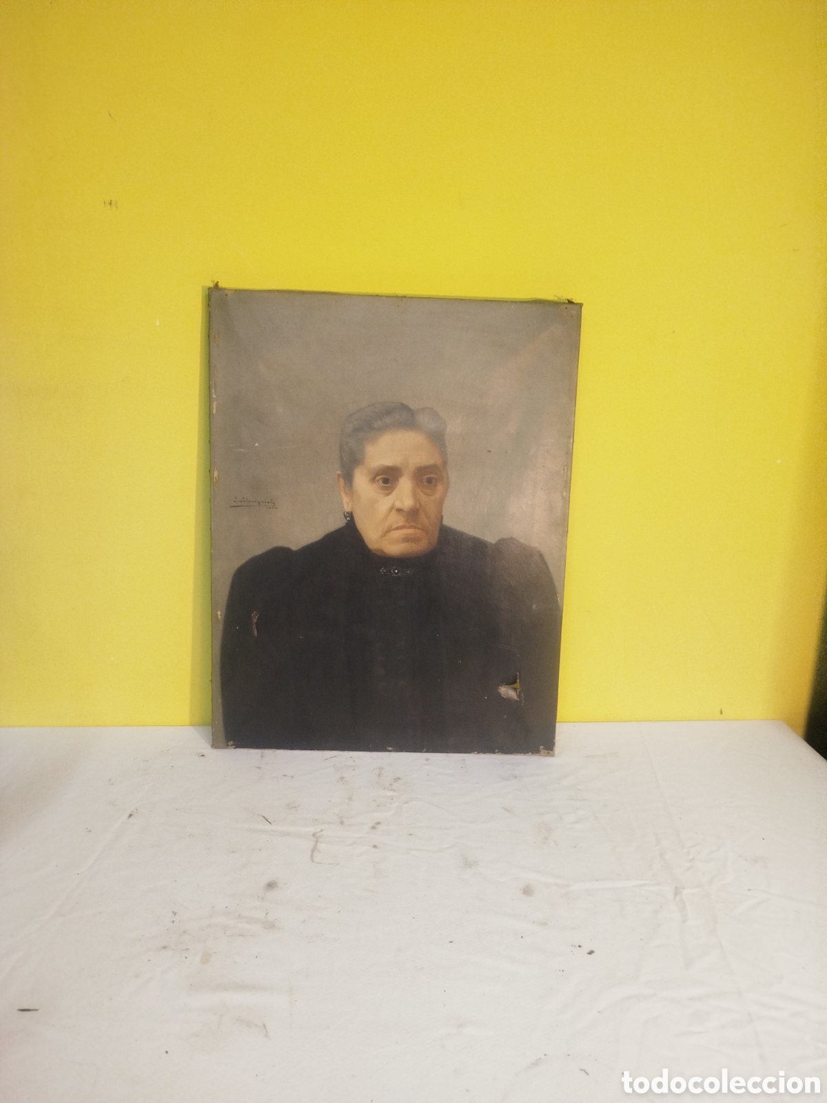 Arte: RETRATO DE MUJER. &Oacute;LEO SOBRE LIENZO 68X53 FIRMADO