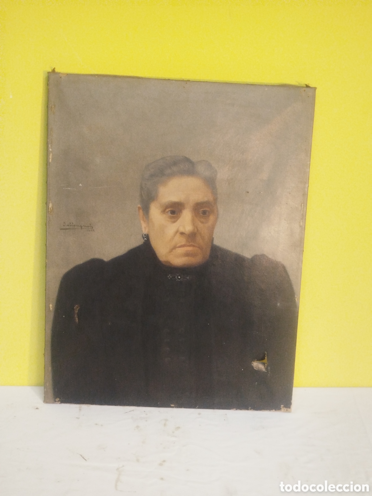 Arte: RETRATO DE MUJER. &Oacute;LEO SOBRE LIENZO 68X53 FIRMADO