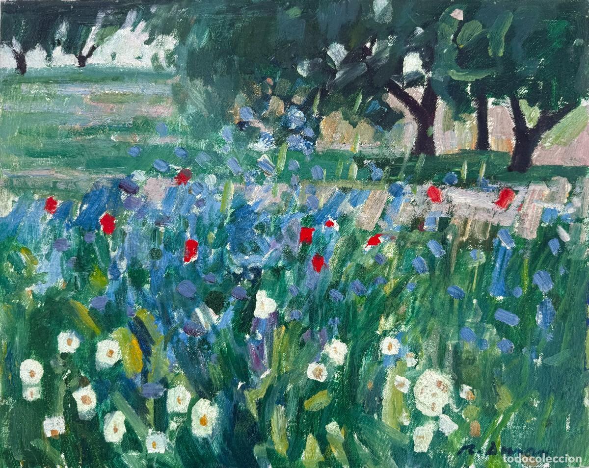 Arte: Rafael Duran Benet &ndash; Campos de Ja&eacute;n &ndash; paisaje fauvista, &oacute;leo sobre cart&oacute;n entelado