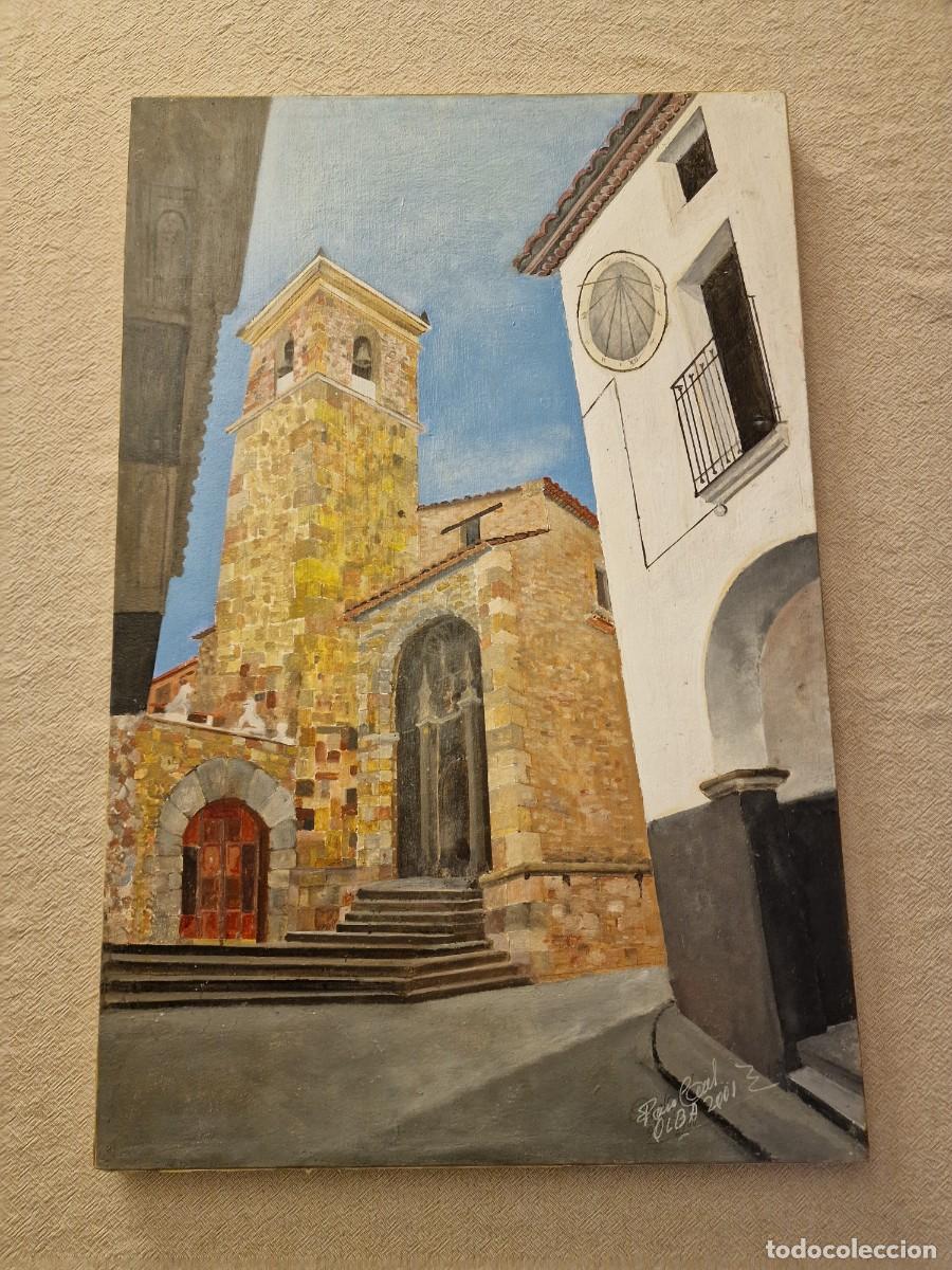Arte: &Oacute;leo Original PACO CAUS (2001) - &rdquo;Visiones de Olba&rdquo; (Teruel). Cu&ntilde;ado de MANUEL PERTEGAZ.