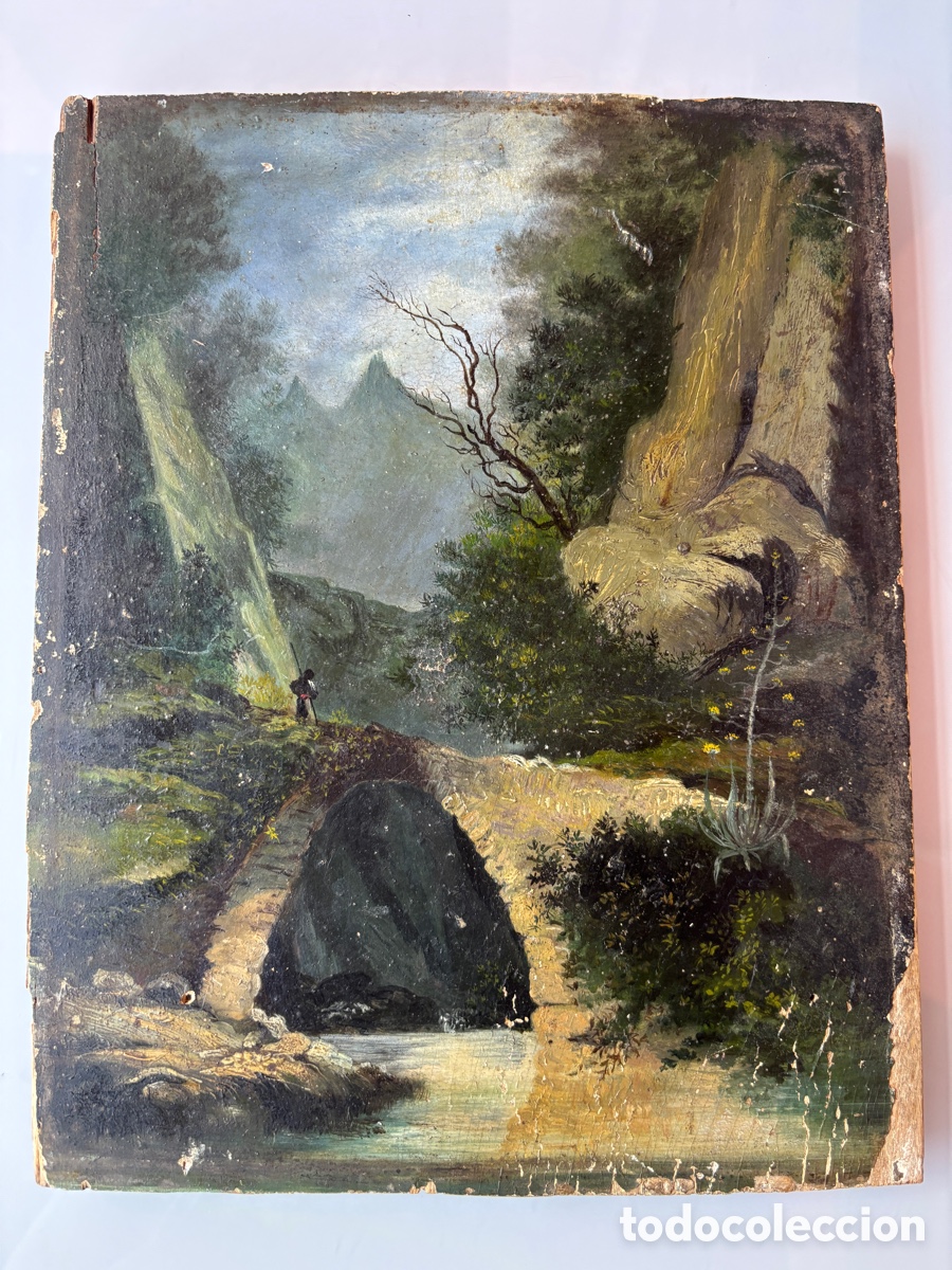 Art: Tabla pintada antigua.