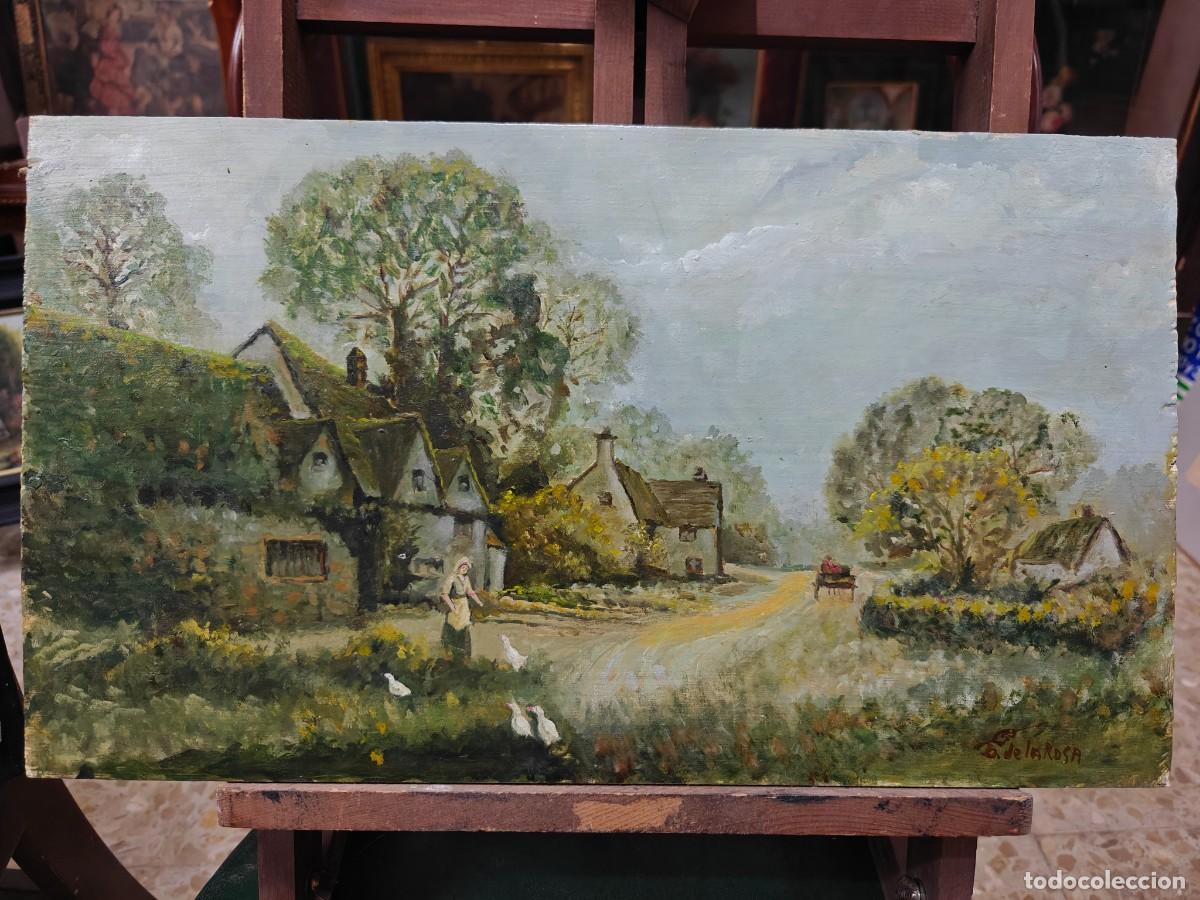 Arte: Pareja de Paisajes &ndash; Diego de la Rosa &ndash; Pintor Gaditano &ndash; &Oacute;leo sobre Tabla &ndash; Paisaje Rural