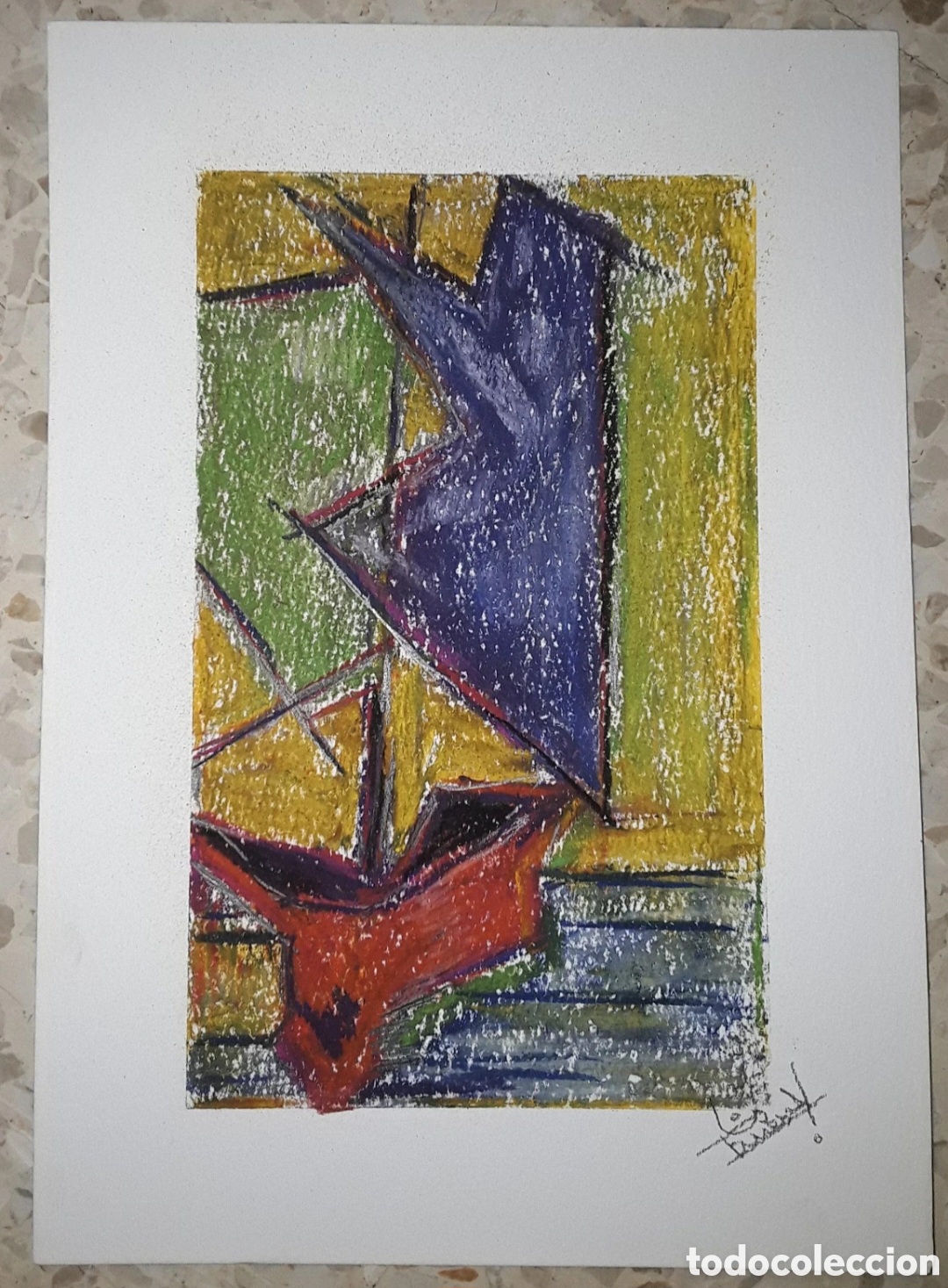 Arte: Pintura ceras y acuarela 21x29 cm papel 300gr