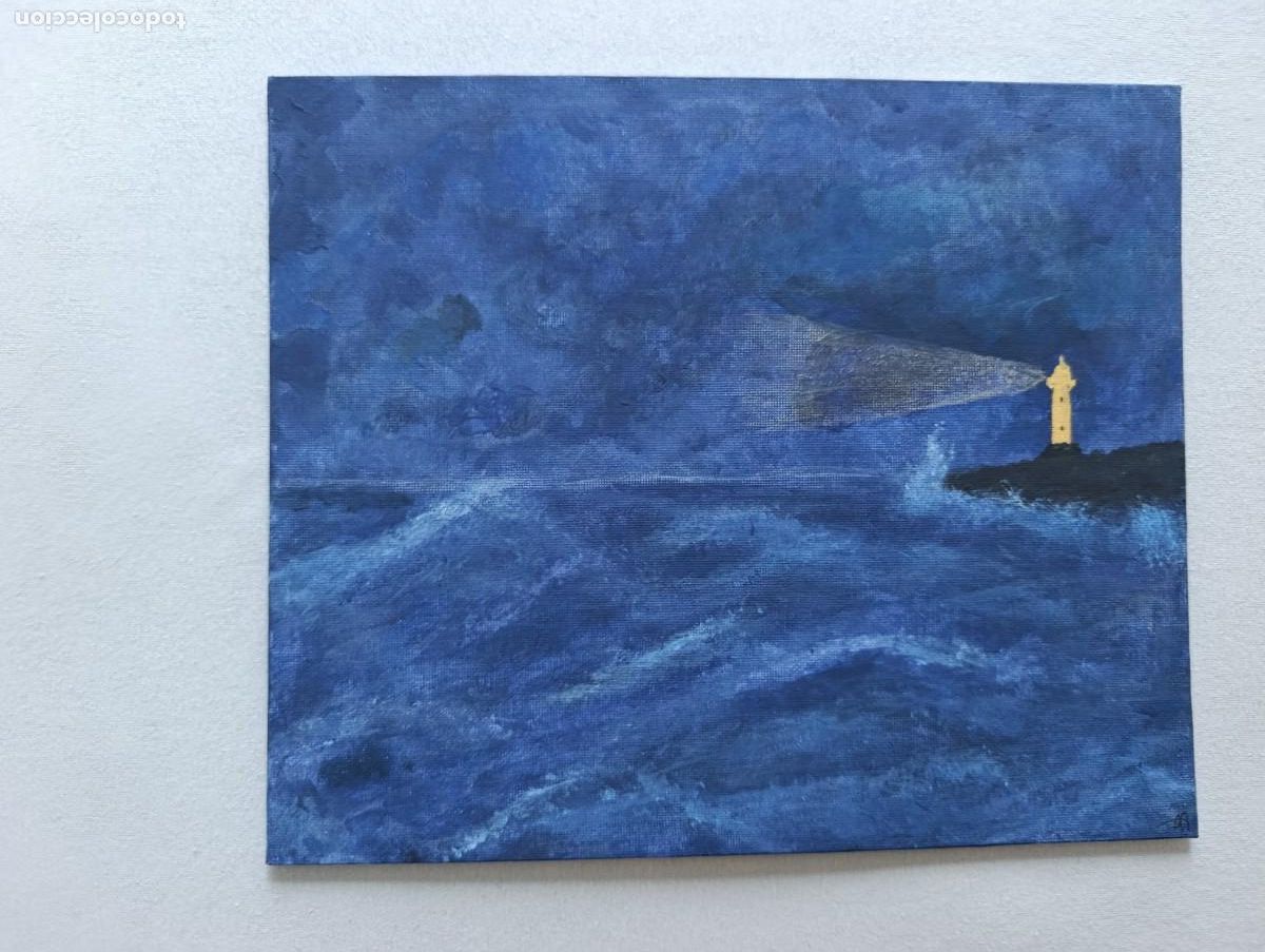 Arte: &rdquo;Al otro lado de la tormenta&rdquo; d&iacute;ptico en acr&iacute;lico. - Foto 4