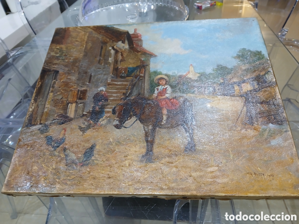 Arte: Cuadro 1907 a&ntilde;o firmado sin identificar