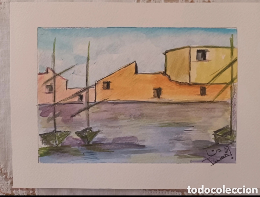 Arte: Acuarela original 24x18 cm papel acuarela 300gr (hecho a mano)