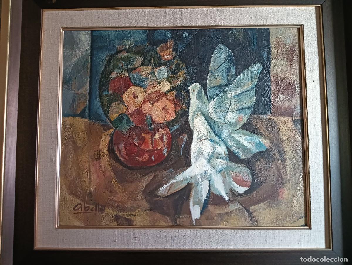 Arte: Juan Jos&eacute; Abella Rubio (Estercuel Teruel 1944) oleo sobre lienzo firmado de 49x60 marco 76x87cms. En