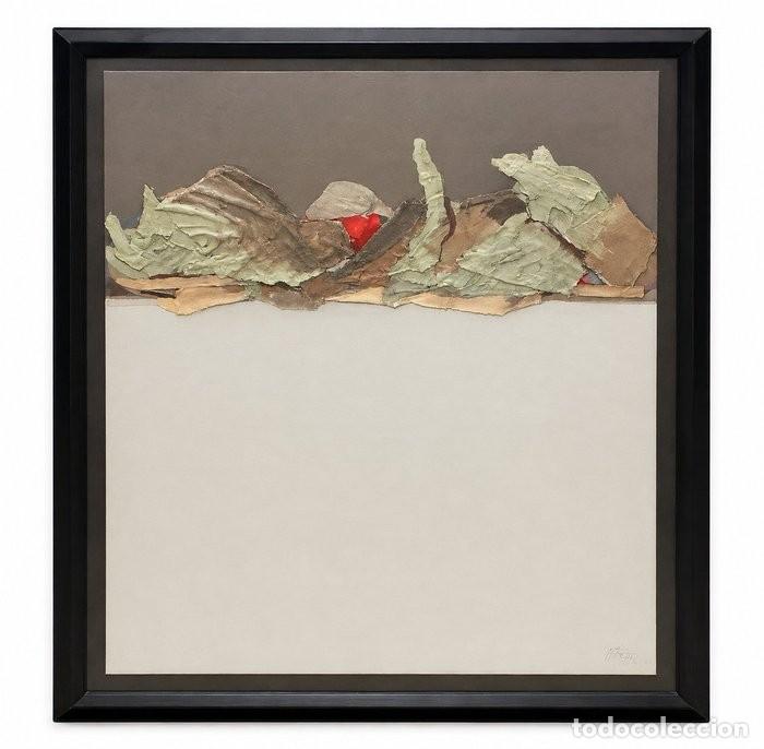 Arte: LUIS PLA ESTERELLES (1947 - 2021) TECNICA MIXTA SOBRE PANEL DEL A&Ntilde;O 2007. CORDILLERA ABSTRACTA